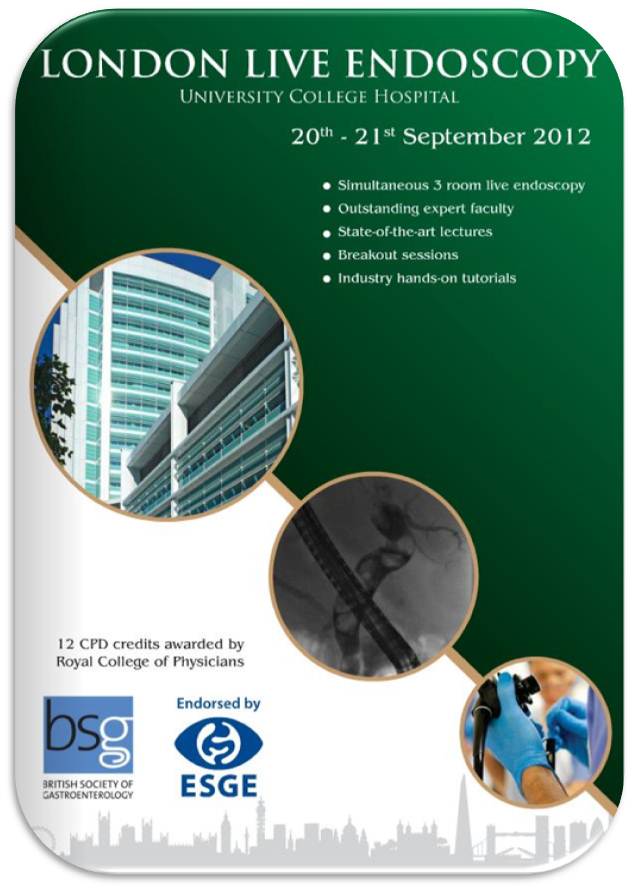 Cover of Live endoscopy course brochure